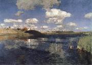 Levitan, Isaak Lake oil painting artist